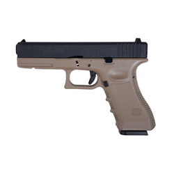 PISTOLET SAIGO 17 GAS BLOW BACK METAL SLIDE TAN